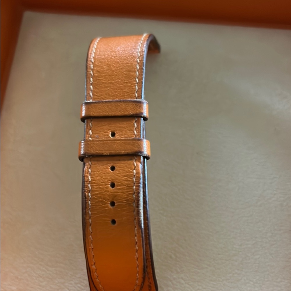 Hermès Tan Leather Watch Strap